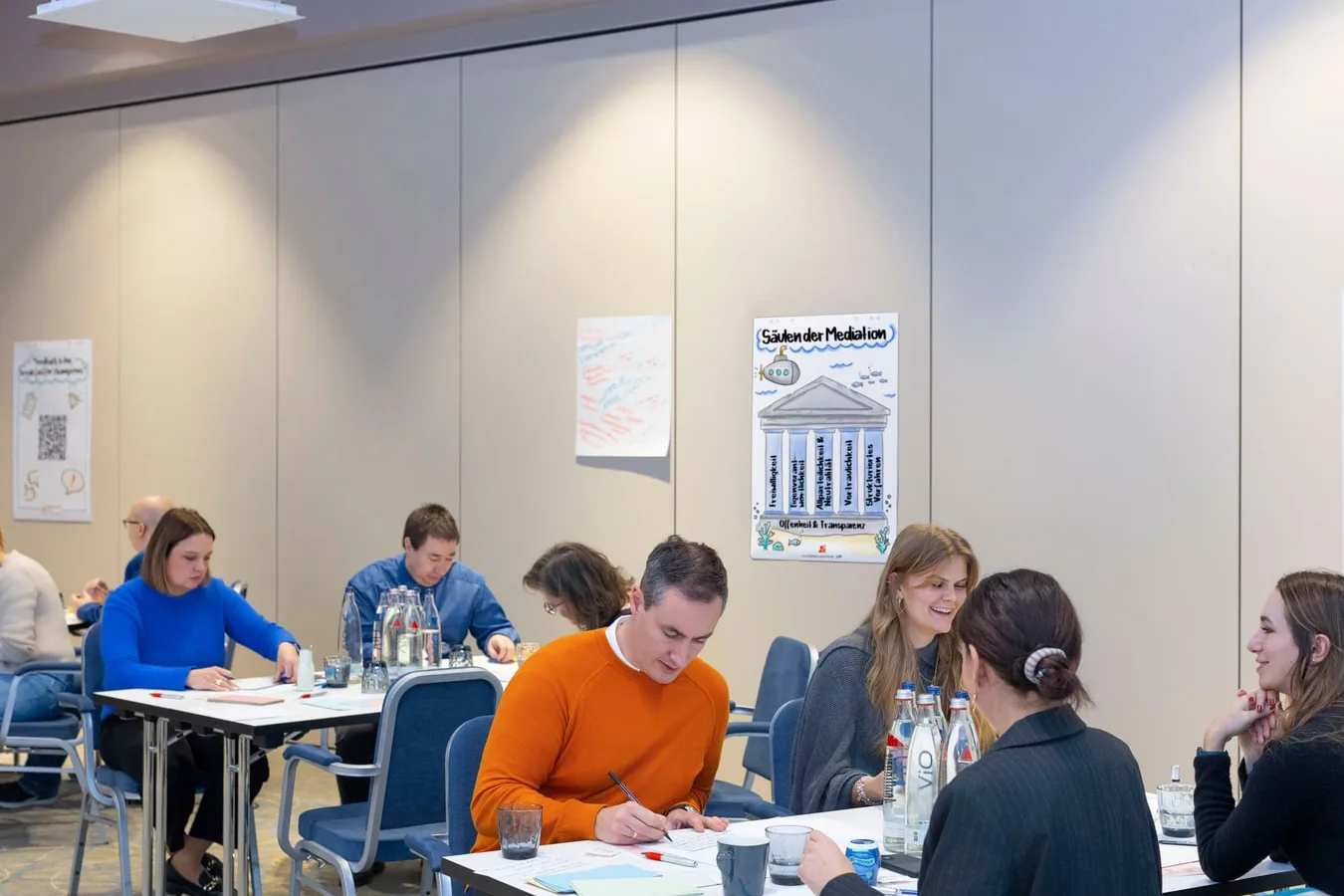 Kleine Gruppe in einer Kompaktausbildung bei Competence on Top